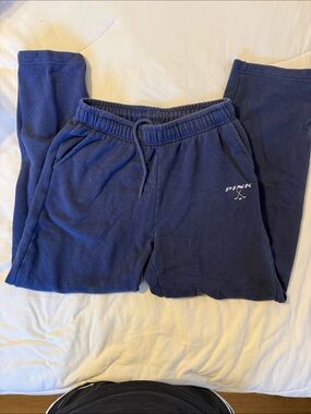PINK Victoria's Secret Dark Navy Fleece Sweatpants